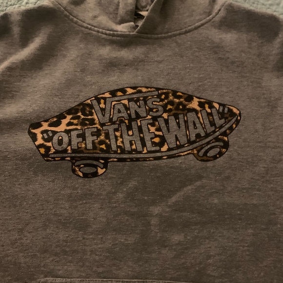 Vans Leopard logo Hoodie Sweatshirt - Picture 2 of 4